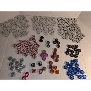 Mixed Lot 250 Vintage Beer Bottle Caps Crafts